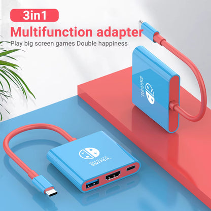 Portable Nintendo Switch Docking Station Hub with HDMI and USB 3.0